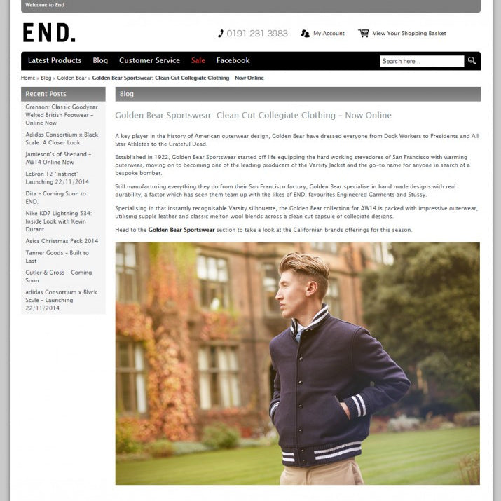 END CLOTHING UK X GB SPORT