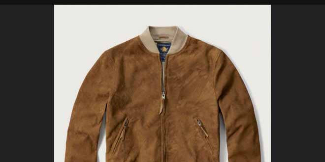 ABERCROMBIE & FITCH SUEDE BOMBER
