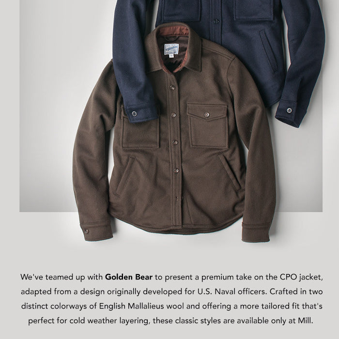 MILL X GOLDEN BEAR CPO SHIRTS FOR WOMEN