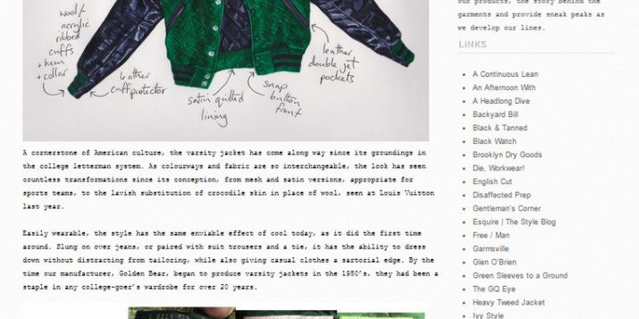 THE WAY WE WEAR- HARRY STEDMAN X GOLDEN BEAR