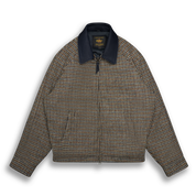THE DUNBAR - Blue/Brown Plaid Wool Classic Fit - Golden Bear Sportswear 
