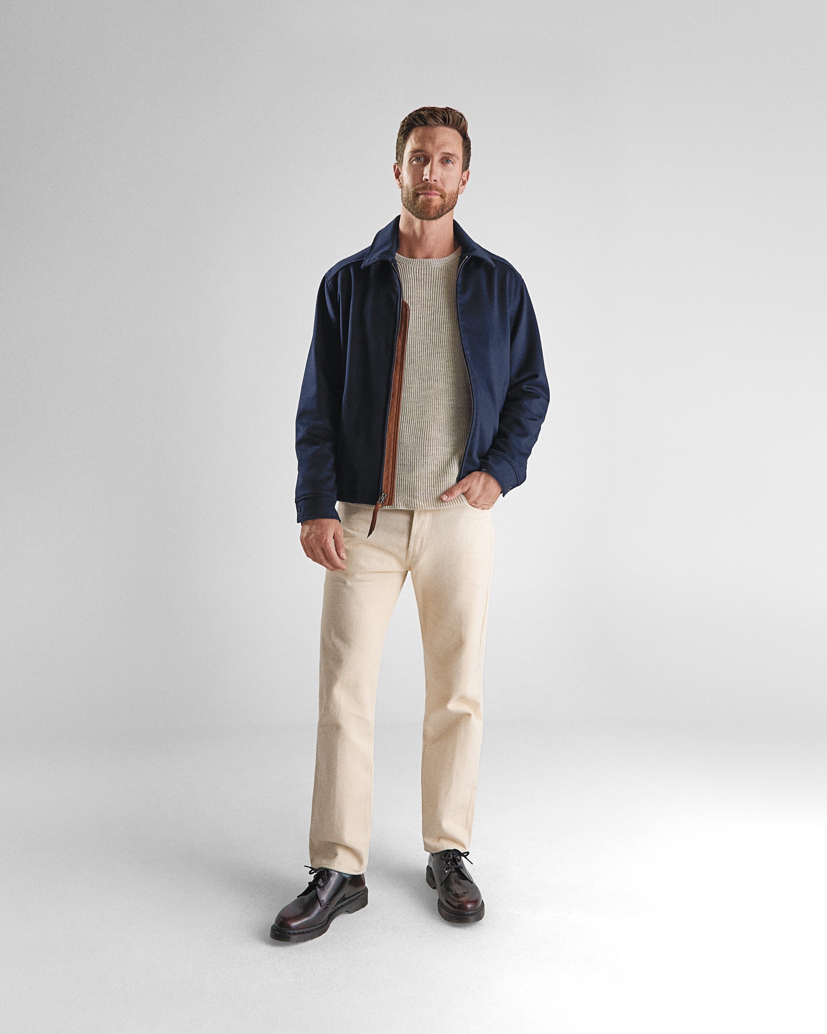 THE STOCKTON - Navy Lux Wool Classic Fit