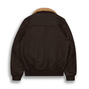 THE CARTER - Cigar Brown Leather Contemporary Fit - Golden Bear Sportswear 