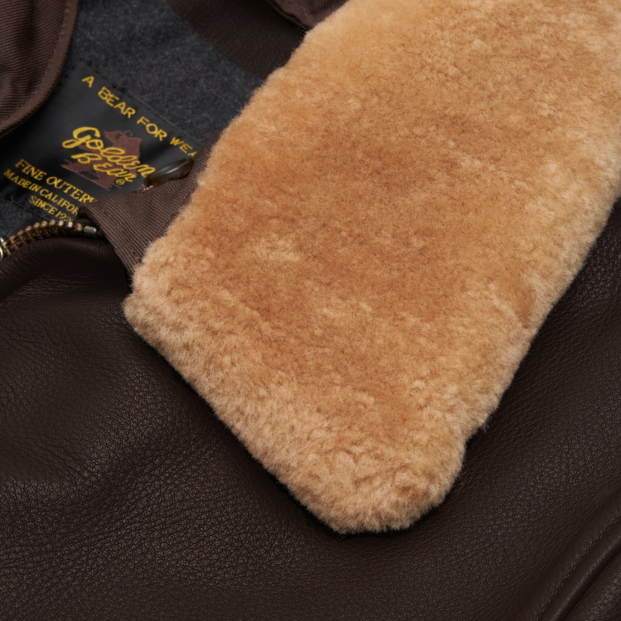 THE CARTER - Cigar Brown Leather Contemporary Fit - Golden Bear Sportswear 