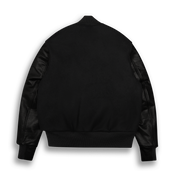 THE ALBANY - Black Melton Wool/Black Leather Classic Fit - Golden Bear Sportswear 