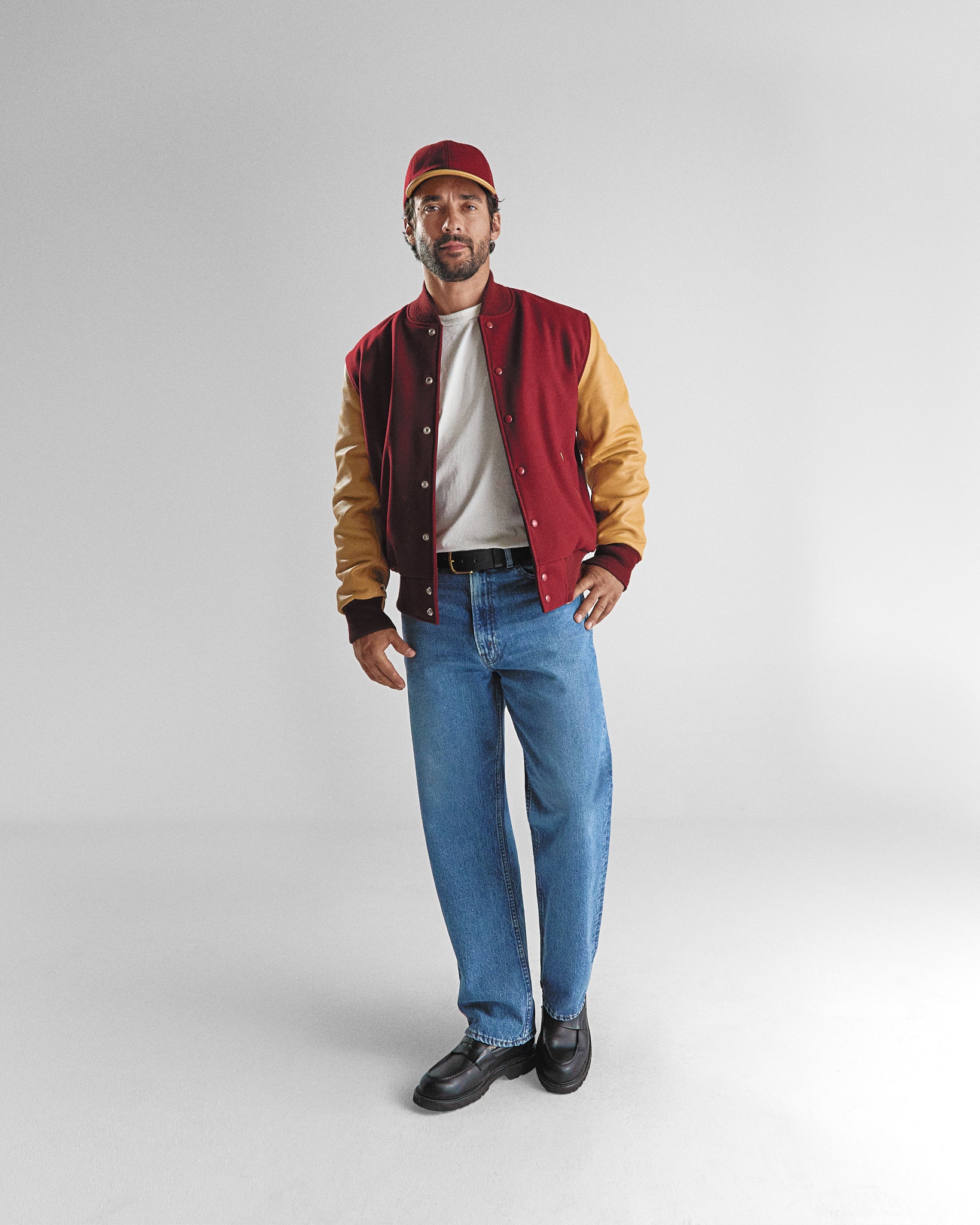 THE ALBANY - Cardinal Melton Wool/Tan Leather Classic Fit