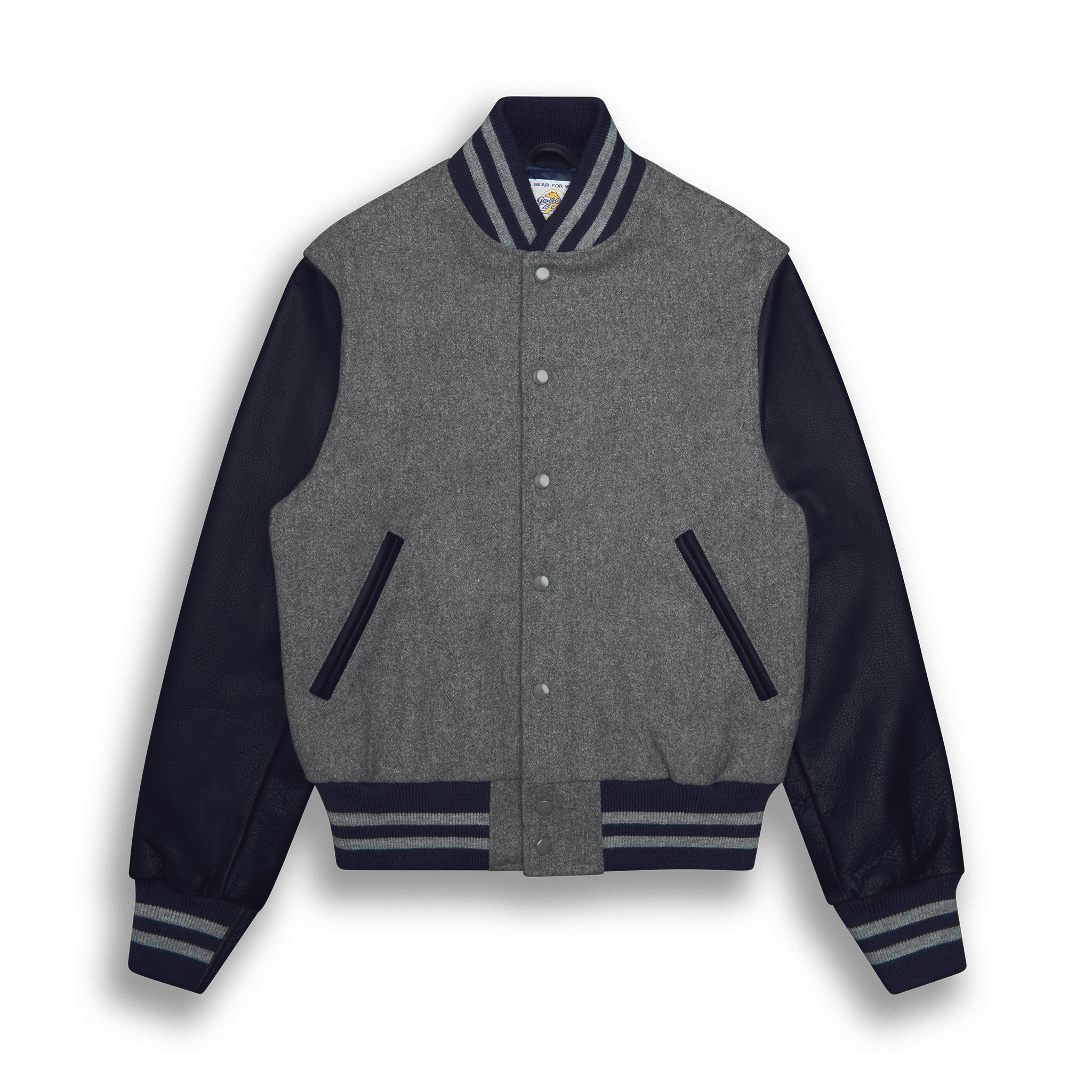 Navy Leather Contemporary Fit - Golden Bear Sportswear 