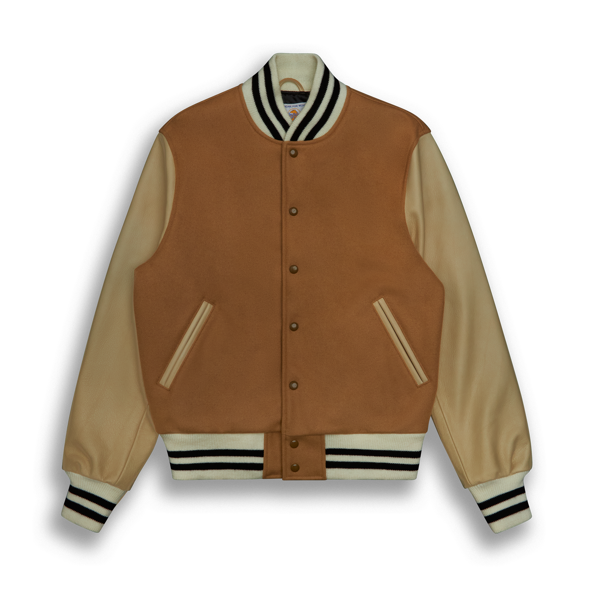 Beige Leather Contemporary Fit - Golden Bear Sportswear 