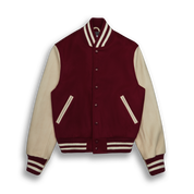 THE ALBANY - Cardinal Melton Wool/Stone Leather Contemporary Fit