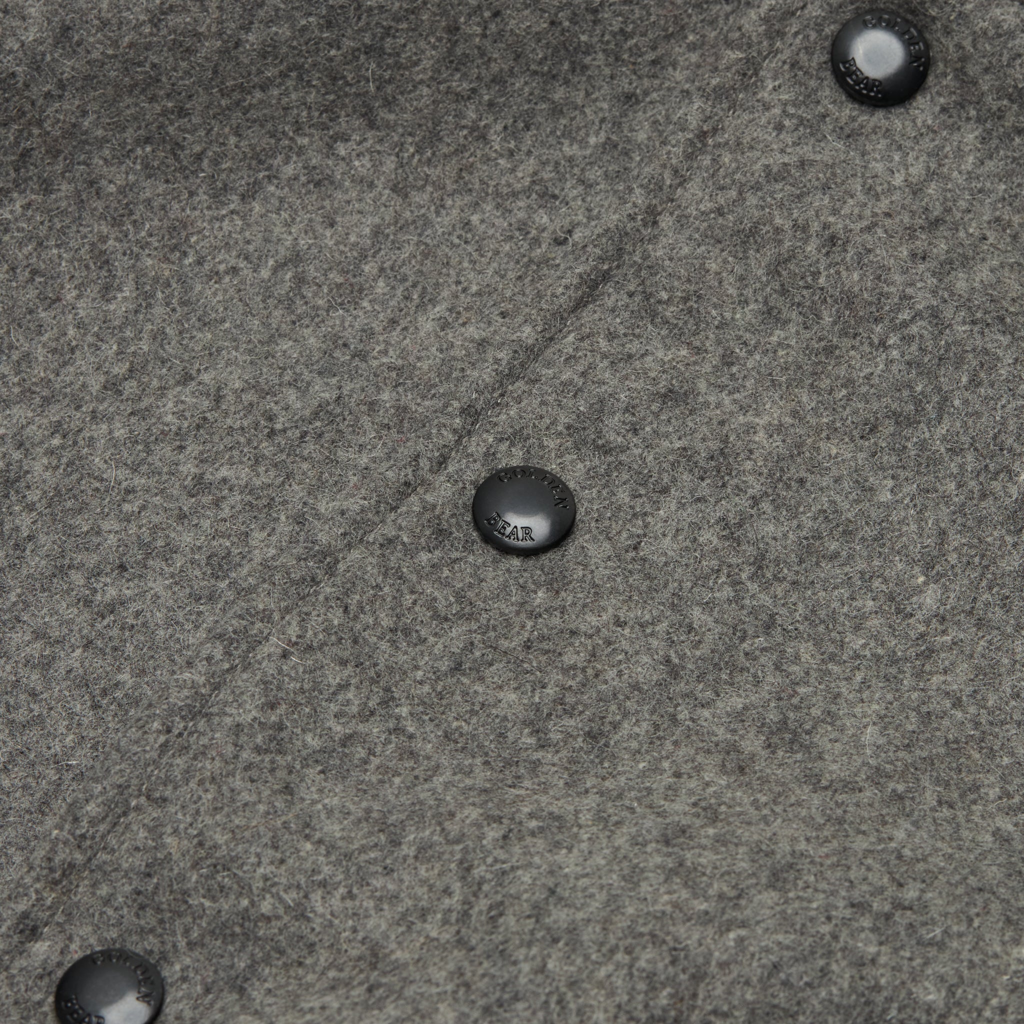 THE ALBANY - Grey Melton Wool/Black Leather Contemporary Fit - Golden Bear Sportswear 