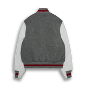 THE ALBANY - Grey Melton Wool/White Leather Contemporary Fit - Golden Bear Sportswear 